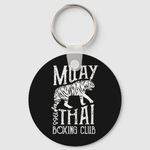 Muay Thai Tiger Mma Training Street Fight Kickboxi Key Ring