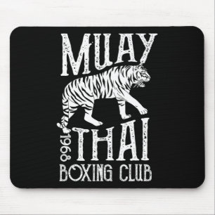 Muay Thai Tiger Mma Training Street Fight Kickboxi Mouse Mat