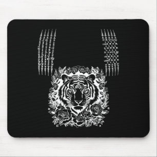 Muay Thai Tiger Tattoo Kickboxing Asian Cultural S Mouse Mat