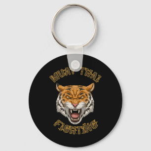 Muay Thai Tiger - Thai Boxing And Kickboxing Gift Key Ring