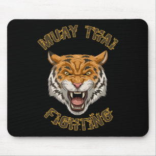 Muay Thai Tiger - Thai Boxing And Kickboxing Gift Mouse Mat