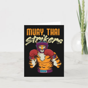 Muay Thai Tiger Thai Boxing Thailand Kickboxing 1 Card