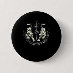 Muay Thai Tigers Martial Art Fighter Kickboxing Di 6 Cm Round Badge