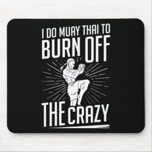 Muay Thai Training Fighter Kickboxing Beginner Box Mouse Mat