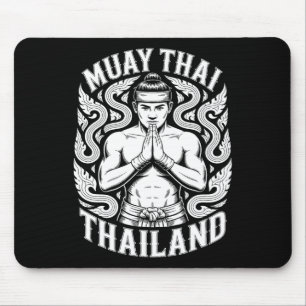 Muay Thai Training Kickboxing Thailand Vintage Tig Mouse Mat
