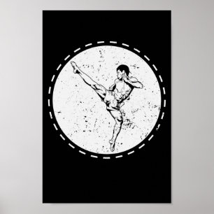 Muay Thai Tritt Poster