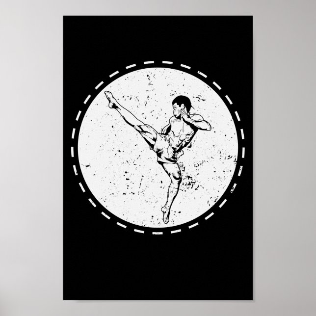 Muay Thai Tritt Poster (Front)