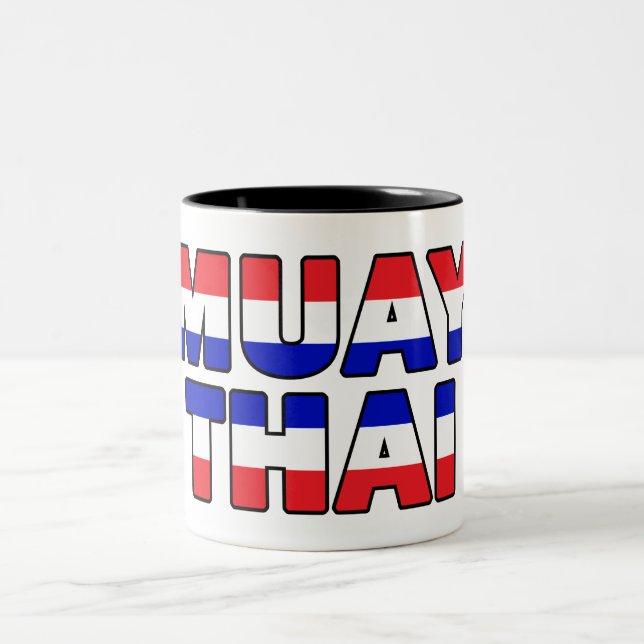 Muay Thai Two-Tone Coffee Mug (Center)