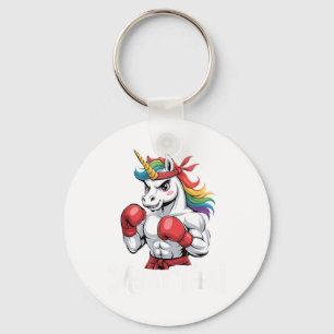 Muay Thai Unicorn Ninja Thaiboxing Boxing Key Ring