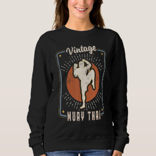 Muay Thai Vintage Retro Classic Sport Love 1 Sweatshirt