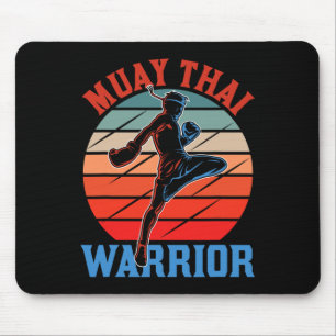 Muay Thai Warrior Martial Arts Hobby Boxing Fighte Mouse Mat