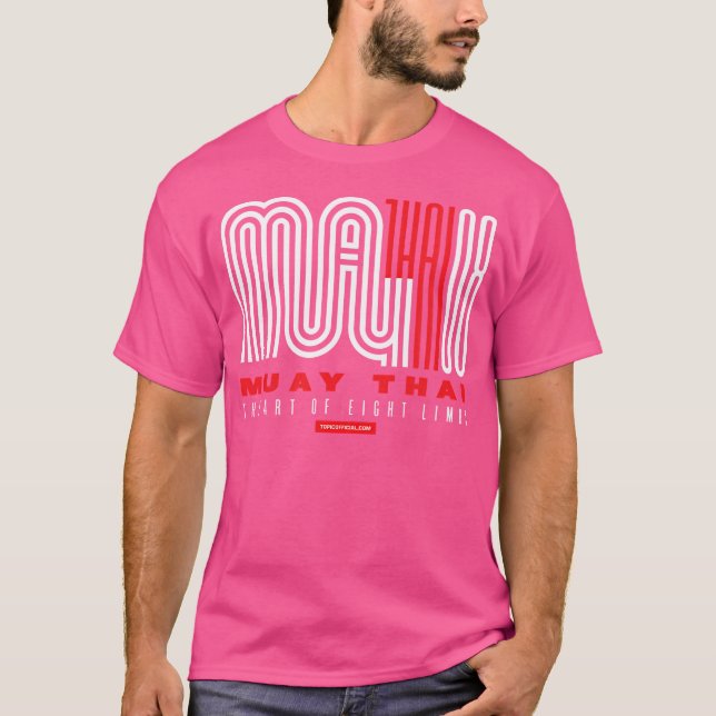 Muay Thai With Customed Typography T-Shirt (Front)