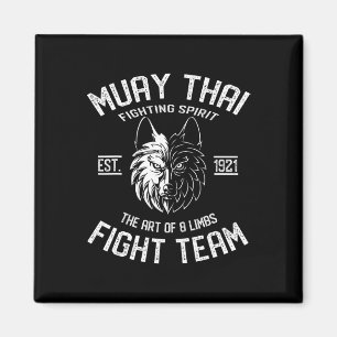 Muay Thai Wolf Fight Team - Nak Muay, Kickboxing G Magnet