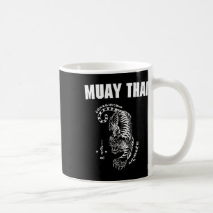 Muay Thailand Sak Yant Art Tattoo Tiger Kickboxing Coffee Mug