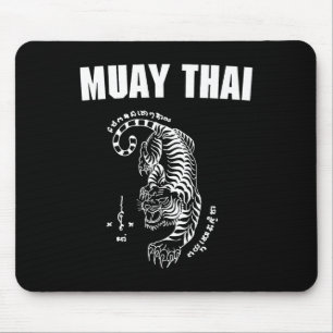 Muay Thailand Sak Yant Art Tattoo Tiger Kickboxing Mouse Mat