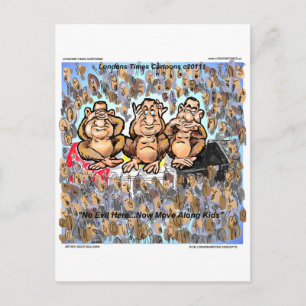 Mubarek Sees No Evil Collectable Cartoon Gifts Etc Postcard