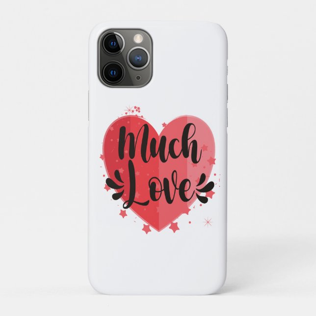 Much Love, Big Heart Case-Mate iPhone Case (Back)