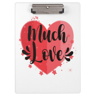 Much Love, Big Heart Clipboard