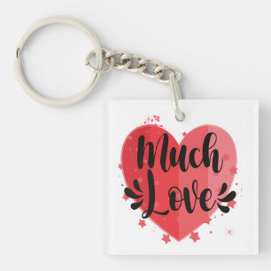 Much Love, Big Heart Key Ring