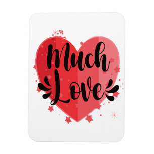 Much Love, Big Heart Magnet