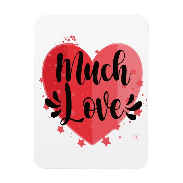 Much Love, Big Heart Magnet (Vertical)
