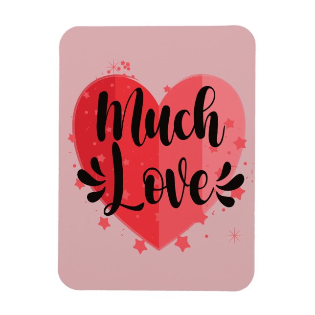 Much Love, Big Heart Magnet (Vertical)