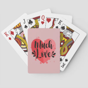 Much Love, Big Heart Playing Cards