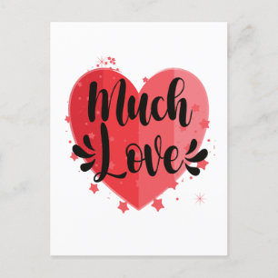 Much Love, Big Heart Postcard
