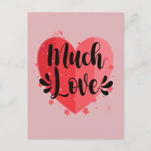 Much Love, Big Heart Postcard
