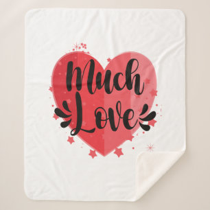 Much Love, Big Heart Sherpa Blanket