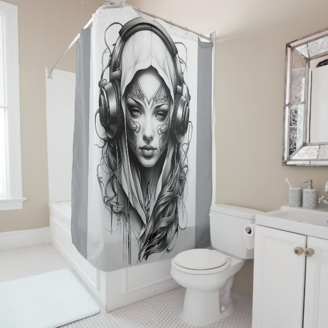 Much Love Shower Curtain (In Situ)