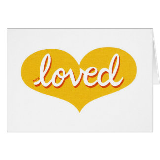 MUCH LOVED - Adored - yellow love heart -