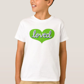 MUCH LOVED - Green love heart - T-Shirt