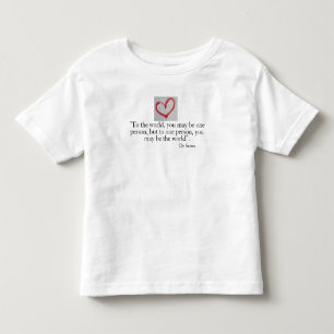 MUCH LOVED - Red graffiti heart & love quote Toddler T-Shirt