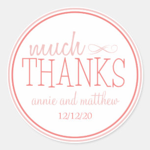 Much Thanks Labels (Blush / Terra Cotta)
