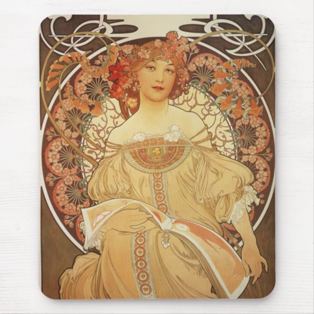 Mucha-2-1890 Mouse Mat (Front)