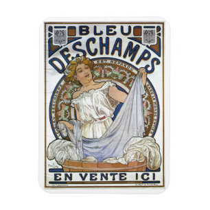 Mucha Art, Art Nouveau, Vintage Magnet