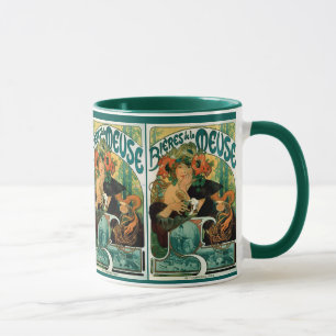 Mucha Art Nouveau: Bieres de la Meuse Mug