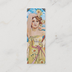 Mucha Art Nouveau Daybreak Bookmark Business Cards