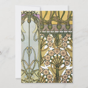Mucha - Art Nouveau Decoratifs 1901 Invitation