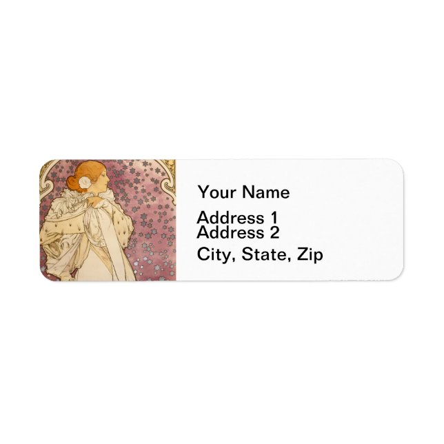 Mucha Art Nouveau Woman Beauty (Front)