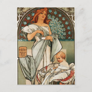 Mucha Art Postcard