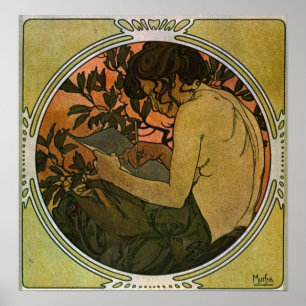 Mucha - Art Woman Poster