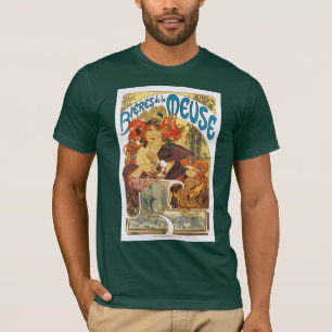Mucha -  Bieres de la Meuse (Beer of the Muse) T-Shirt