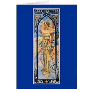 mucha day art deco woman