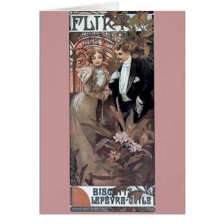 Mucha flirt woman man romantic love