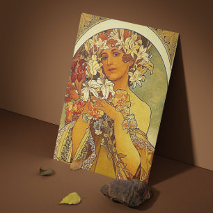 Mucha flowers business card