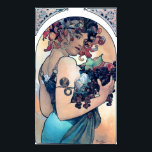 Mucha Grapes Art Deco Vintage Woman Poster<br><div class="desc">A. Mucha.  Grapes.</div>