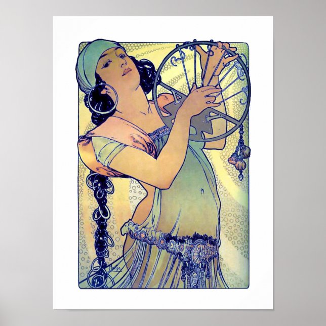 Mucha Gypsy girl Poster (Front)
