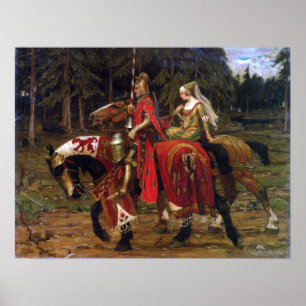 Mucha - Heraldic Chivalry Poster